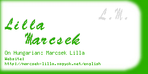 lilla marcsek business card